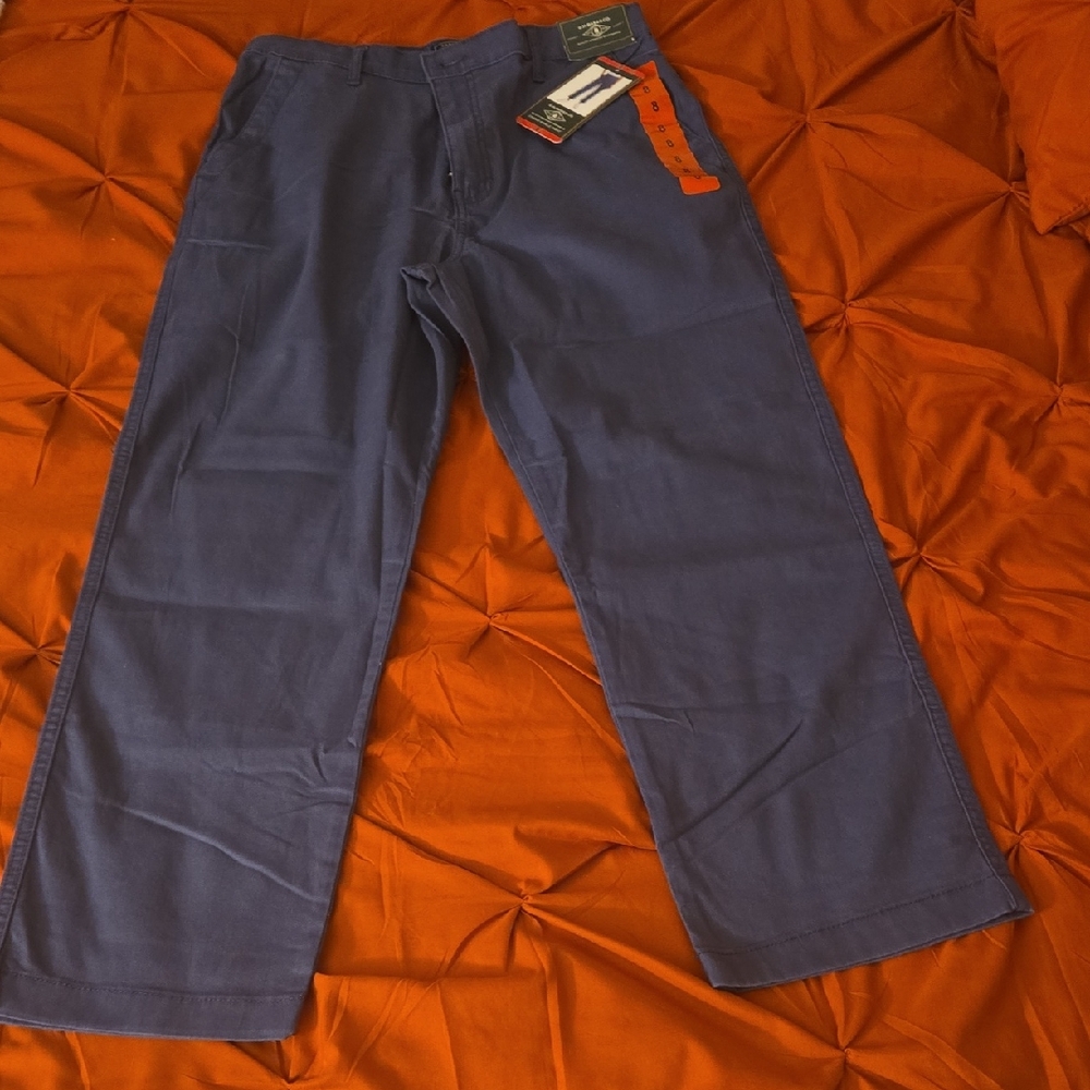 G.H. Bass & Co. Blue Chinos Straight-Leg Casual
